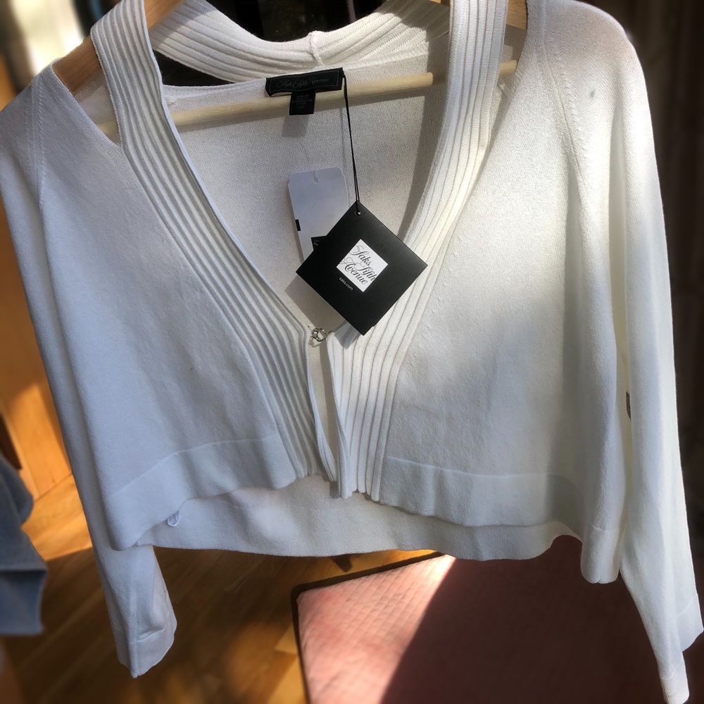Saks Fifth Avenue cropped cardigan